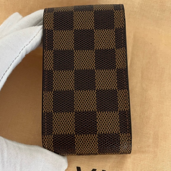 Louis Vuitton Damier Ebene Cigarette Accessory Case Unisex EUC COA Circa 2007 - Picture 5 of 17